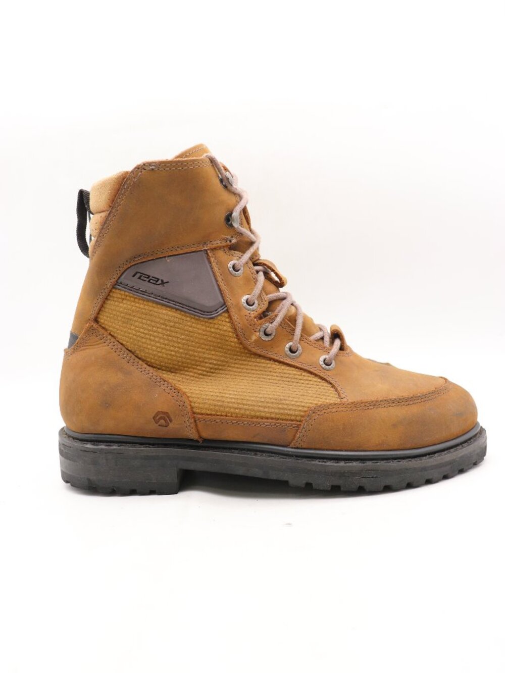 REAX Tasker Men's Size 11 Motorcycle Waterproof Riding Boots Brown Leather